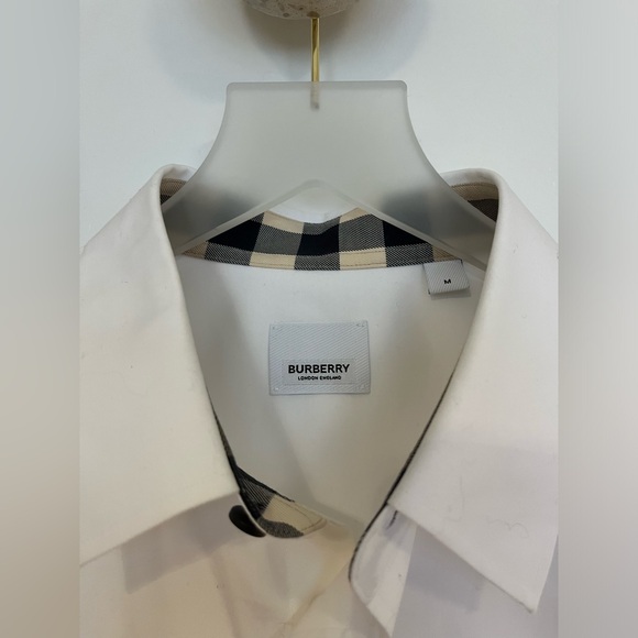 BURBERRY White Collar Button Up Shirt - Picture 3 of 3